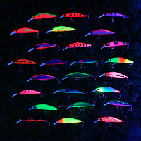 Набор из 25 тонущих воблеров 80 мм, вес 13 гр (тройник #6)