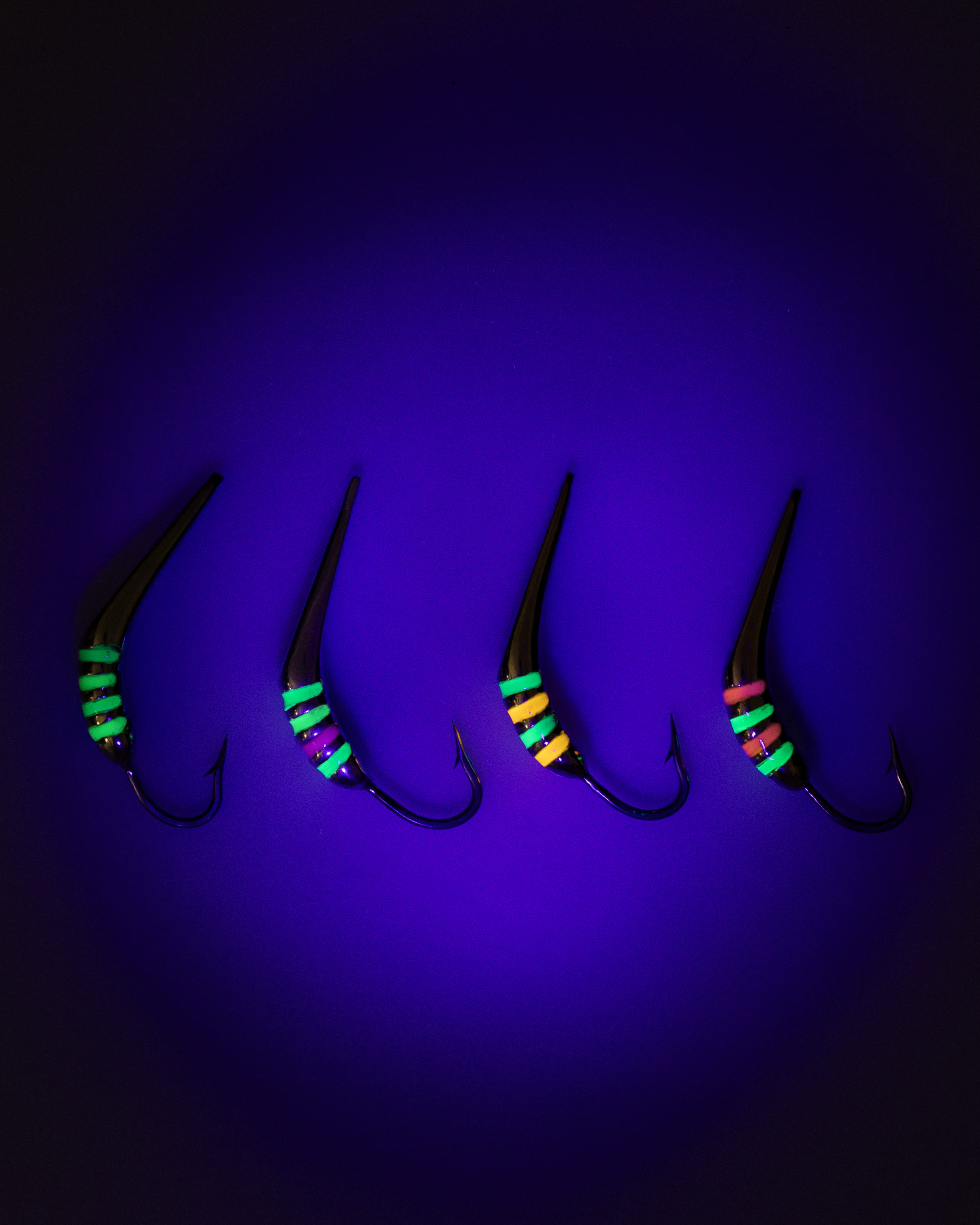 Блесна Гусеница большая мормышка UV 2,7 см