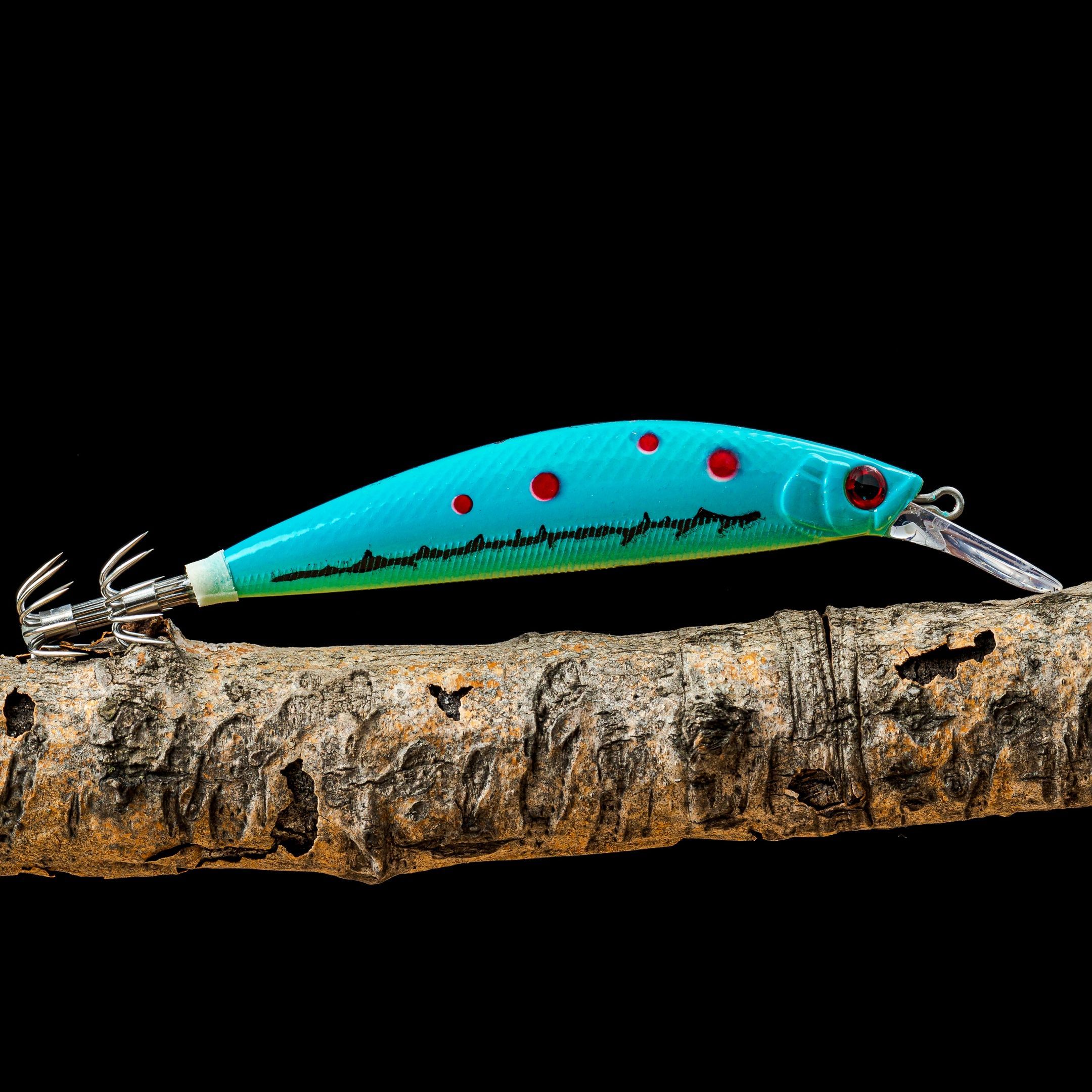 Кальмарный воблер BLOODSHOT BLUE (100 мм 27 гр)