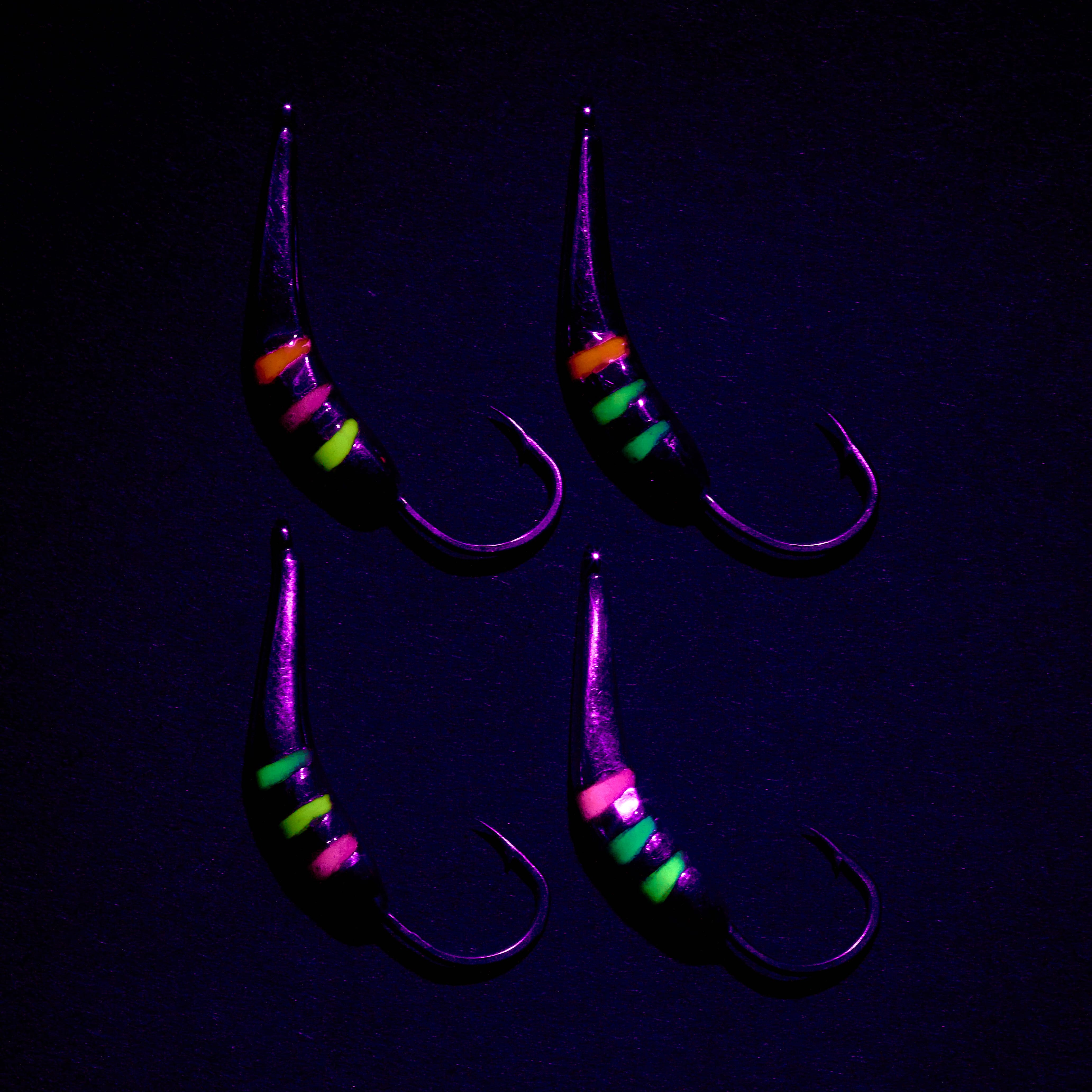 Блесна Гусеница большая мормышка UV 2 см 