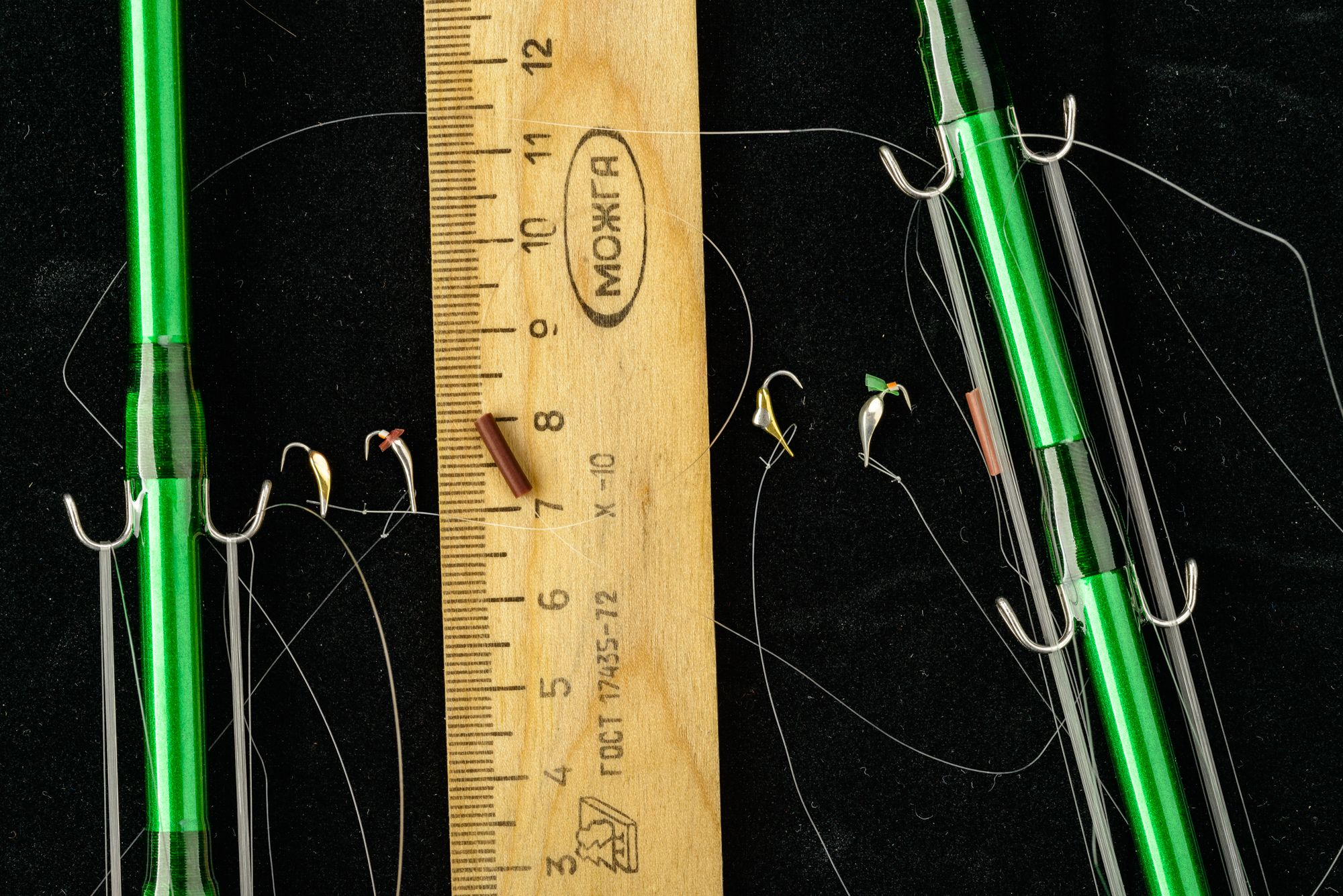 Махалки оснащенные на Корюшку-малоротку (Юг Сахалина)