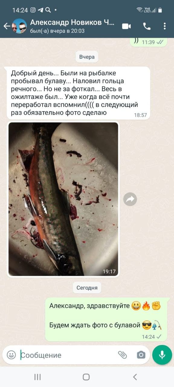 Блесна Булава - мормышка
