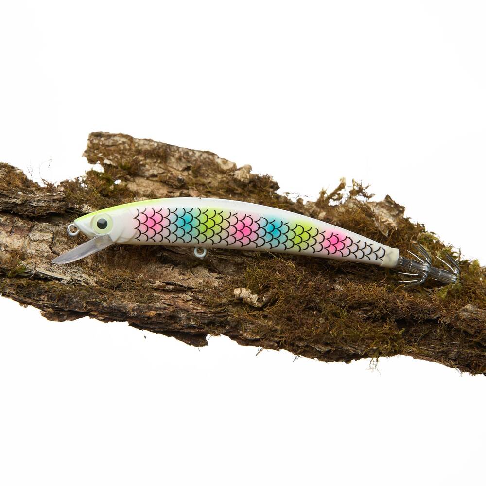 Кальмарный воблер 110 мм 17 гр Rainbow White (NEW)