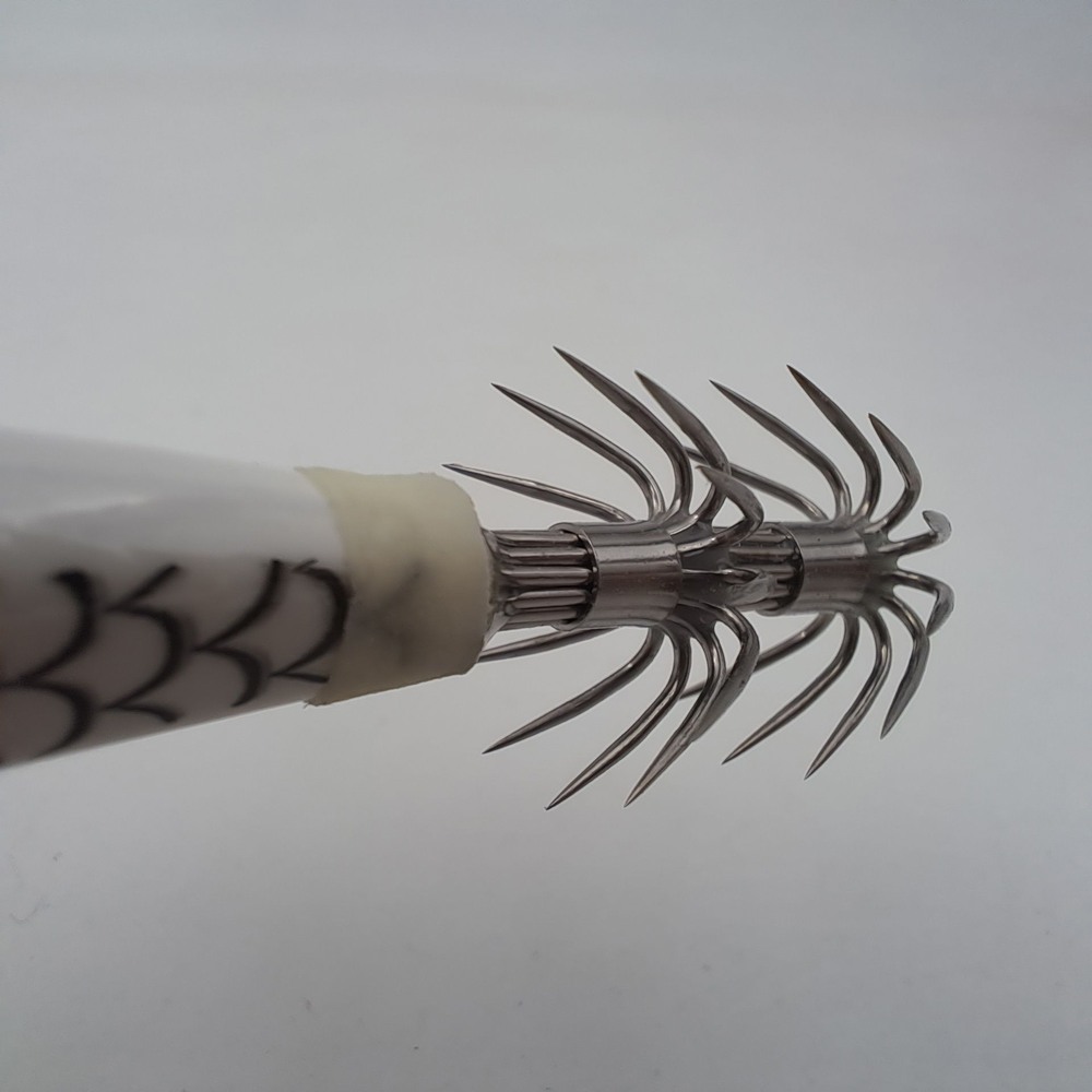 Кальмарный воблер 110 мм 17 гр Rainbow White (NEW)