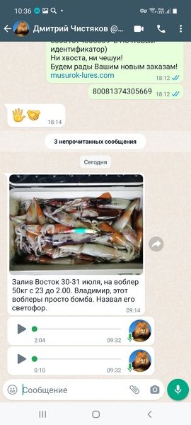 Кальмарный воблер Triple Glow