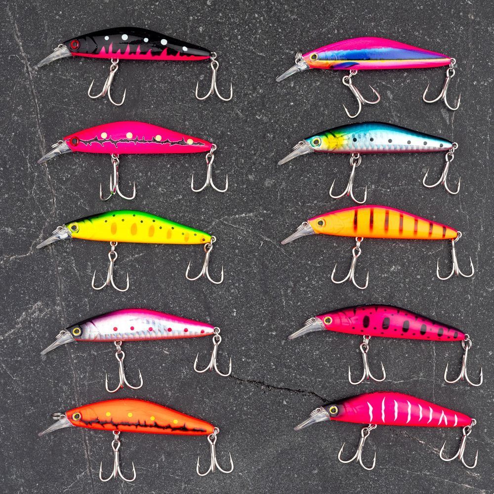 Набор из 10 тонущих воблеров 80 мм, вес 13 гр