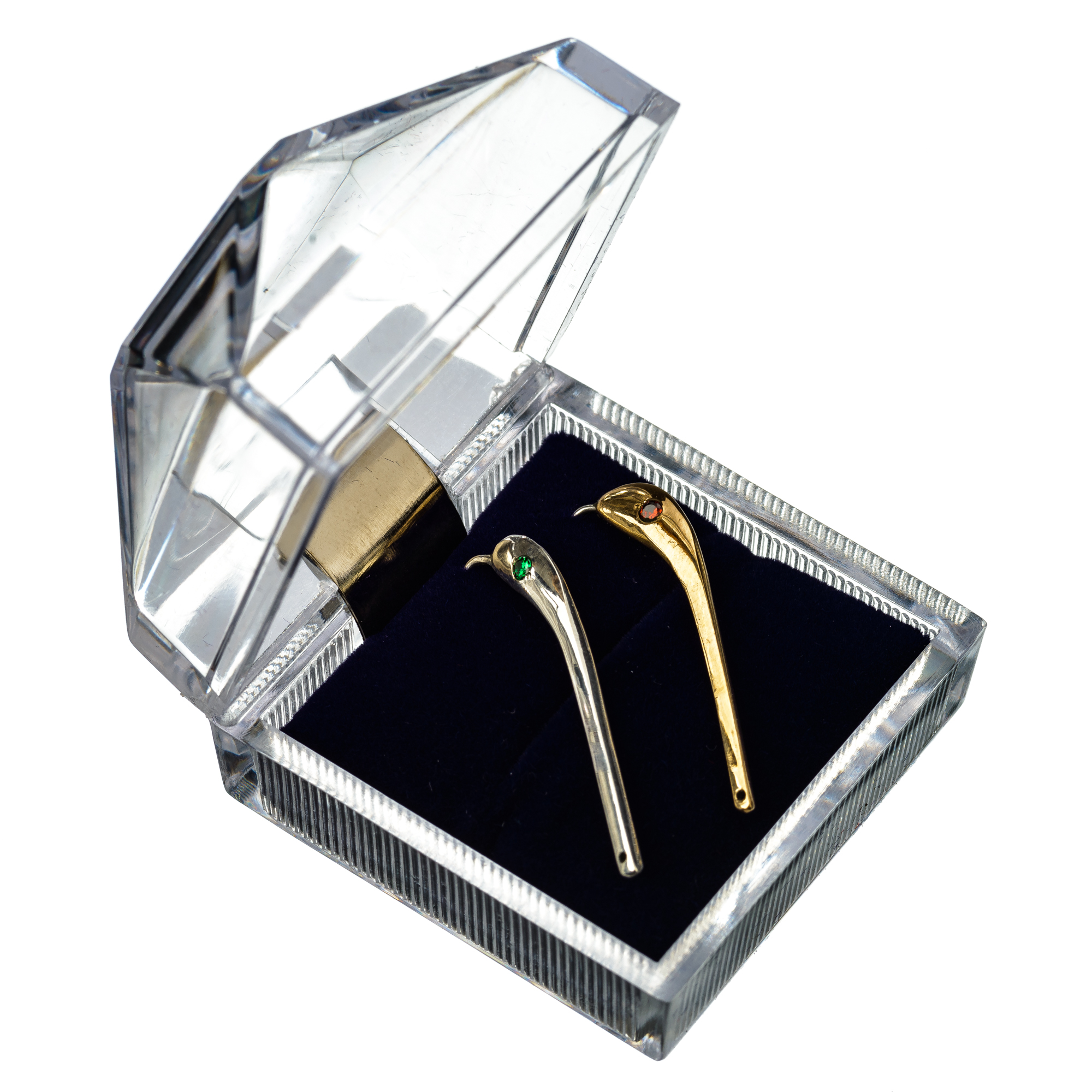 Блесна Swarovski 3 см с 2 кристаллами 1 шт