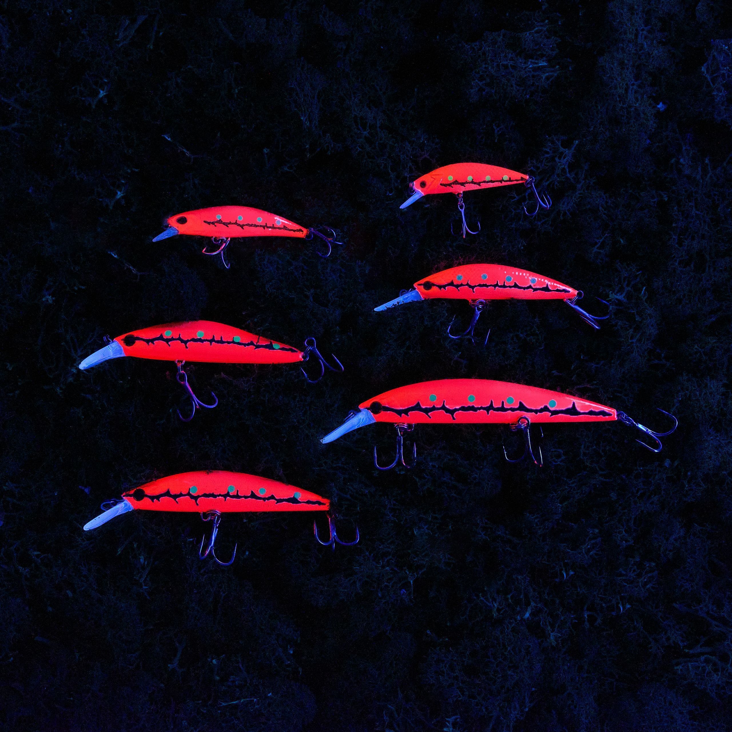 Набор из 6 розовых воблеров