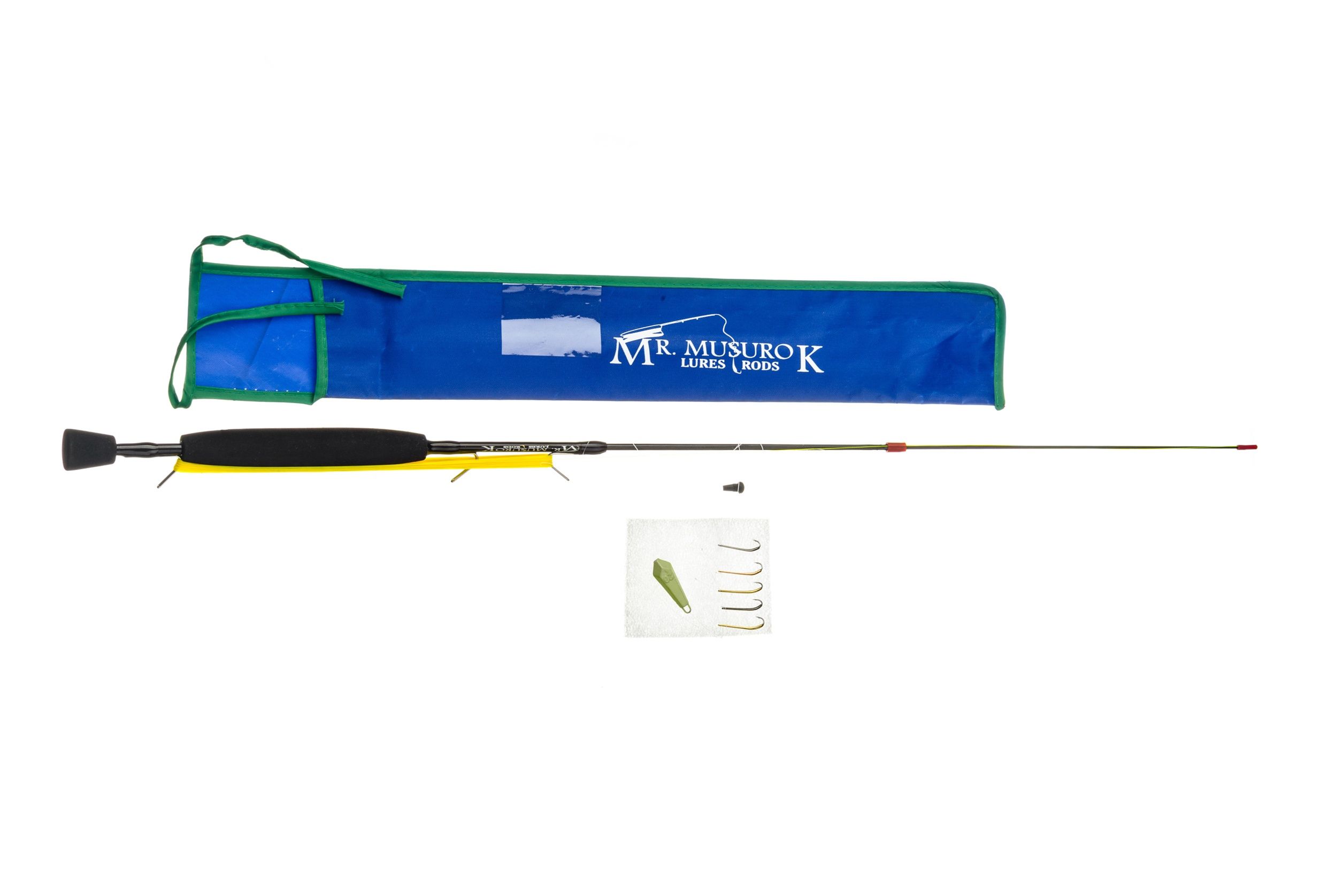 Удилище RX-5, оснащённое гирляндой из блесен Вега без зазубрины