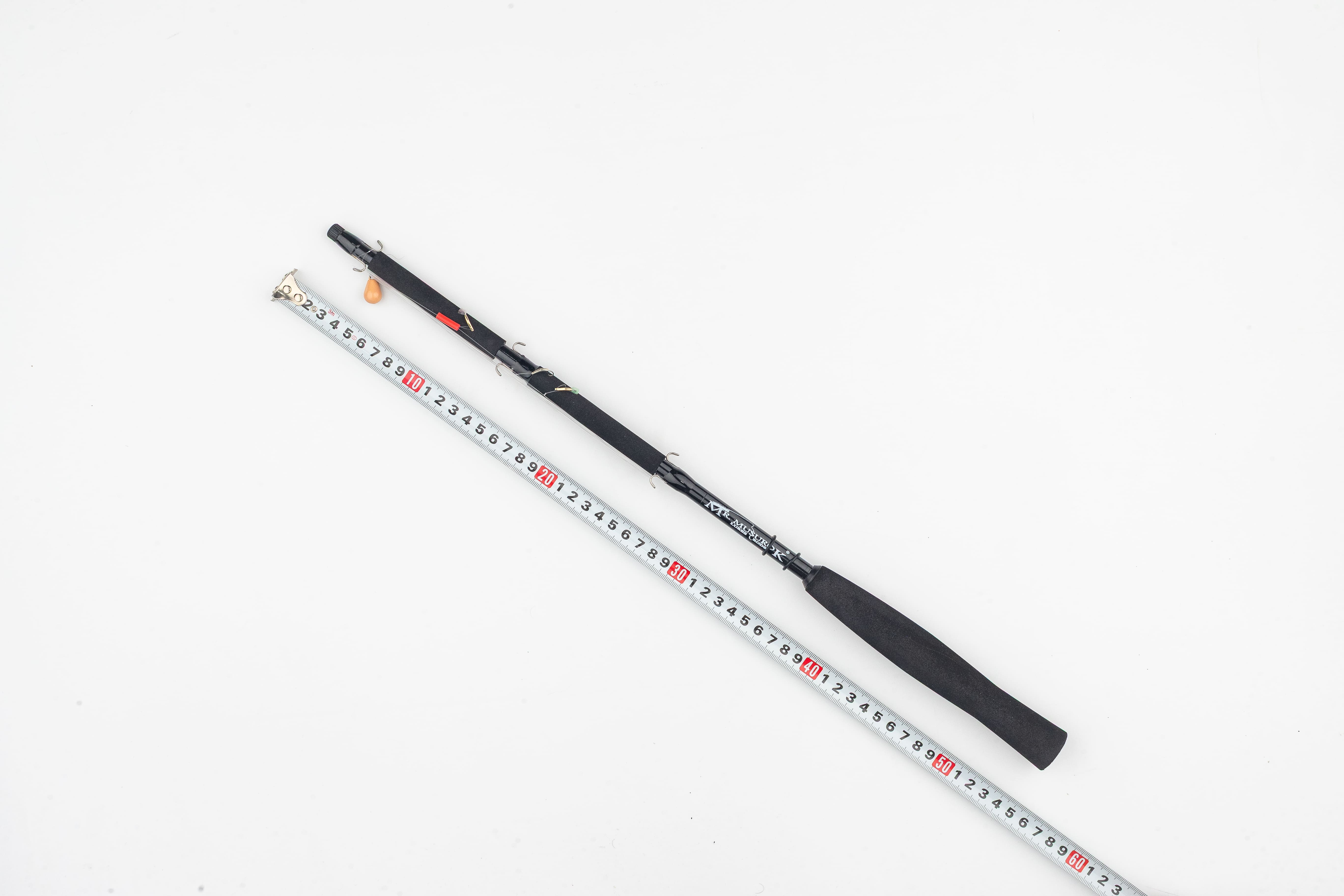 Махалка 150 мм, 2.5 мм с гирляндой из 3-х блёсен с зазубриной (на корюшку)