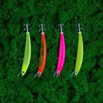 Набор из 4 кальмарных воблеров 17 гр.