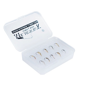 Набор мелких блёсен с крючком из нержавейки с зазубриной на окуня, хариуса, рипуса, корюшку