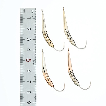 Блесна Гусеница большая 3,5 (золото 18 карат)