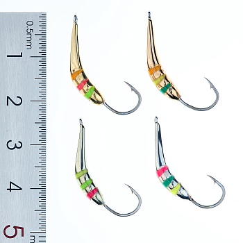 Блесна Гусеница большая мормышка UV 2 см