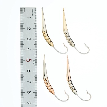 Блесна Гусеница большая мормышка 3,5 (золото 18 карат)